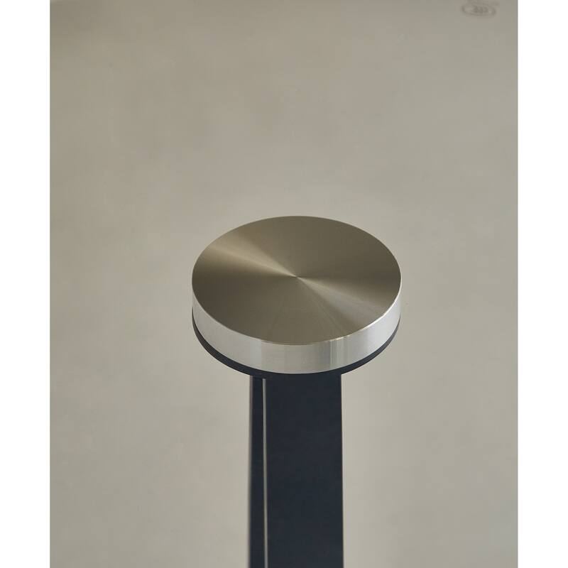 GDF Studio - Donner Classic European Metal and Glass Round End Table