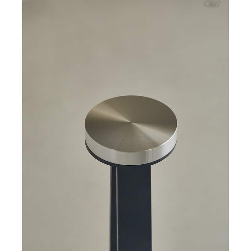 Glass Top Side End Drink Table, Small Modern Round Coffee Table