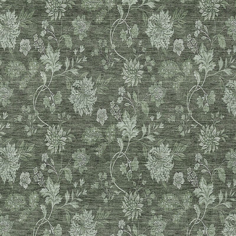 HomeRoots Floral Transitional Rectangle Outdoor Rug
