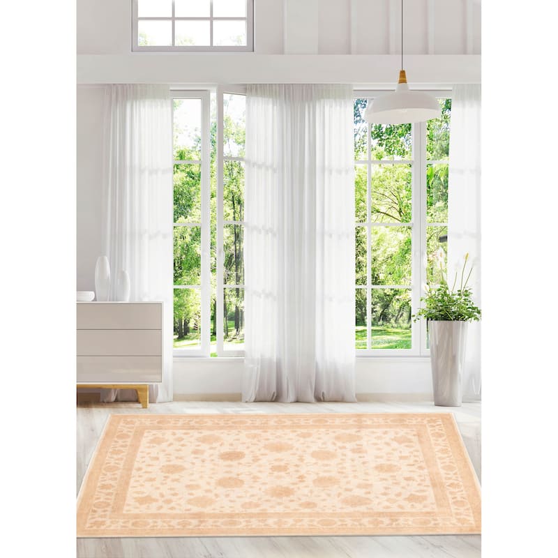 ECARPETGALLERY Hand-knotted Chobi Finest Cream Wool Rug - 7'10 x 10'1