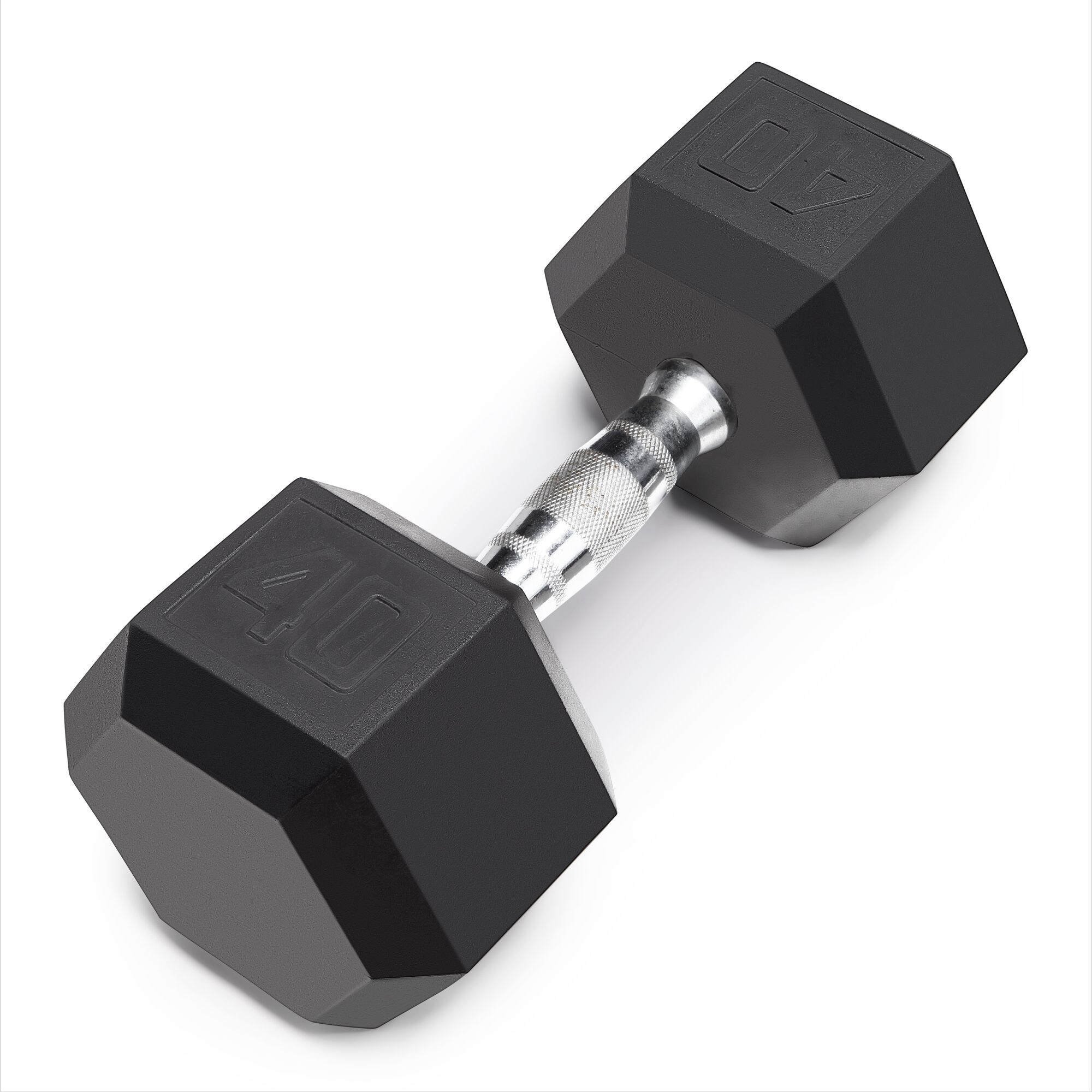 Marcy Inspire 40lb Weight Rubber Hex Dumbbell is Perfect for Any