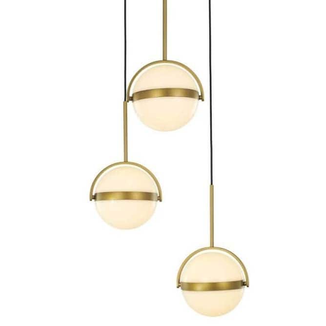 Alora Lighting MP301003 Globo 19" Wide Multi Light Pendant - Brushed Gold