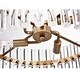 Casandra 4-light Brushed Brass Pendant Crystal Chandelier - Thumbnail 3