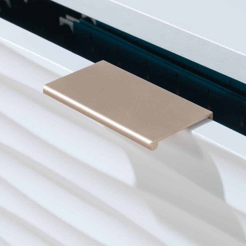 Engineered Wood Coastal Bookcase With Lower Drawer, White - 30.04"W x 18.5"D x 48.35"H