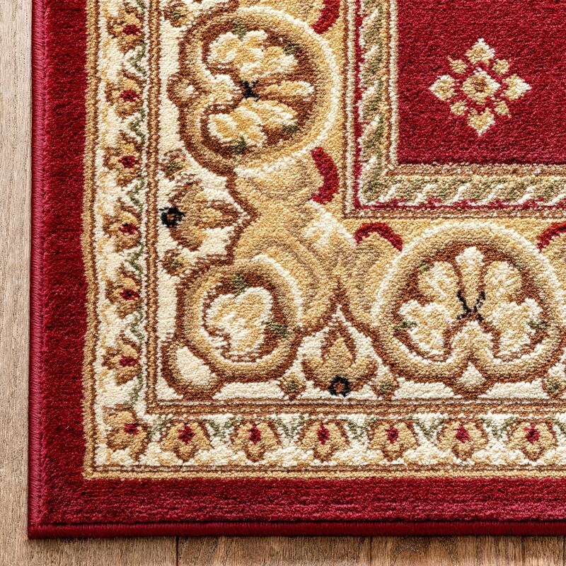 Well Woven Barclay Hudson Terrace Fleur De Lis Traditional Area Rug