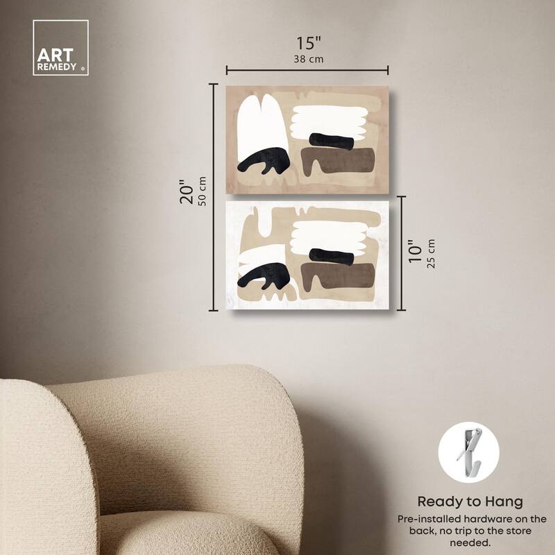 Sandera Set Canvas Set of 2 by Art Remedy, Gallery Wrapped