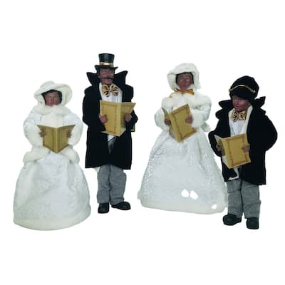 Santa's Workshop Chrismtas Splendor Carolers Set of Four - 17.25