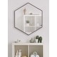 preview thumbnail 12 of 90, Kate and Laurel Rhodes Framed Mid-century Hexagonal Wall Mirror