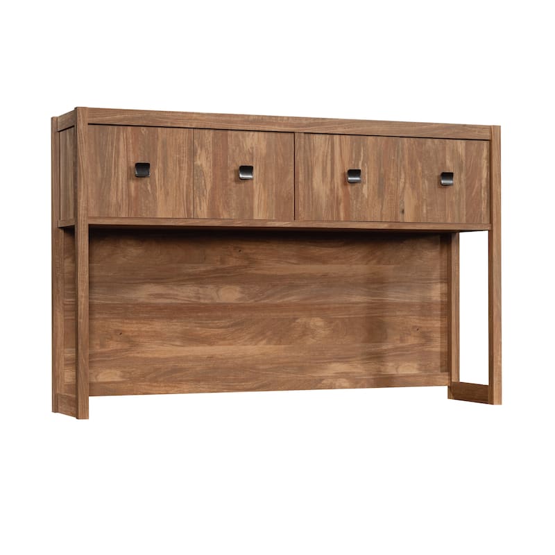 Wood Hutch with Concealed Storage, Brown - 65.95" W x 14.09" D x 42.21" H