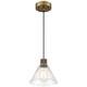 Option Antique Brushed Brass / Seeded Glass