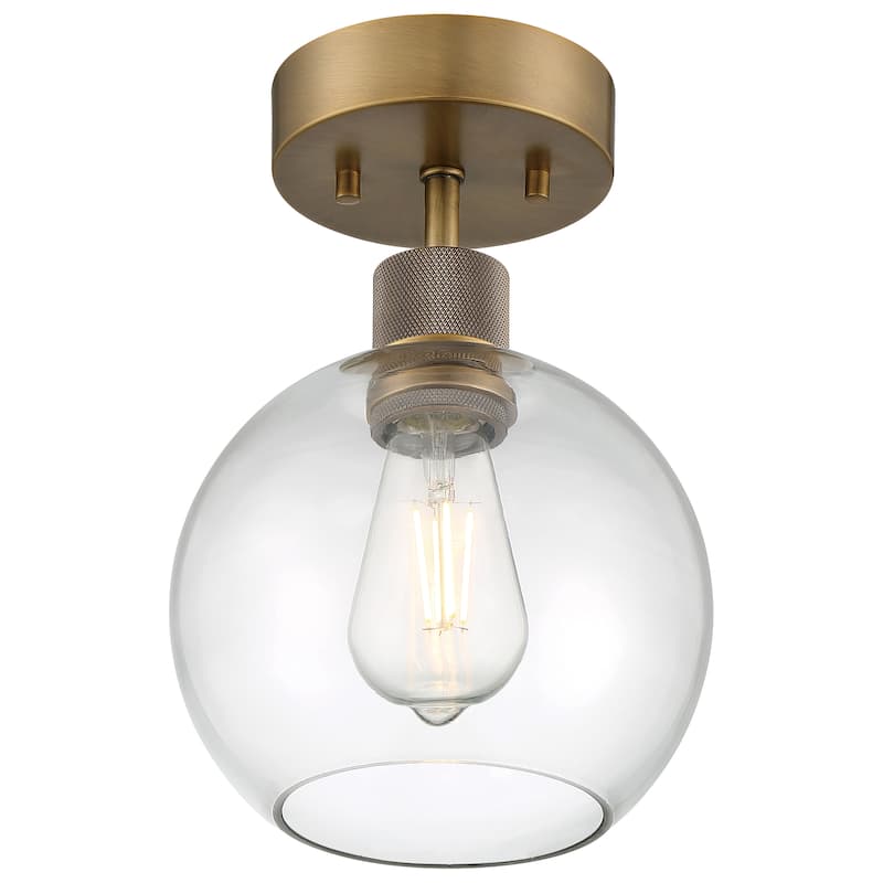 Port Nine Burgundy LED Semi-Flush Light