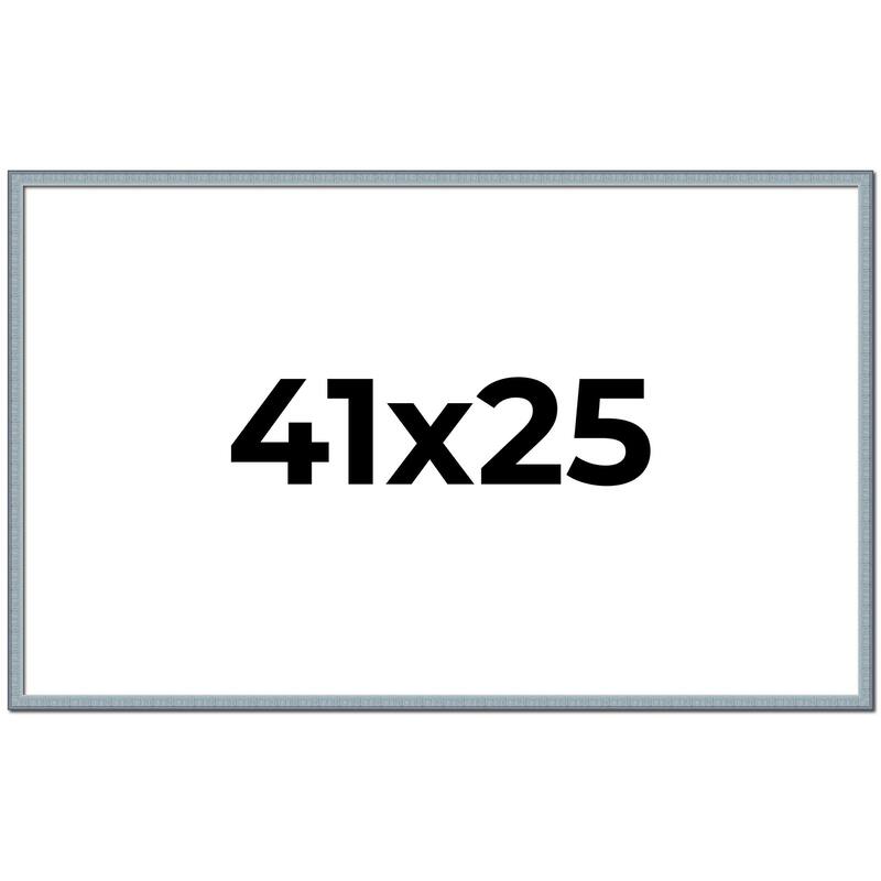 41x25 Frame Rustic Sky Blue Solid Wood Picture Frame | 0.75 Inch