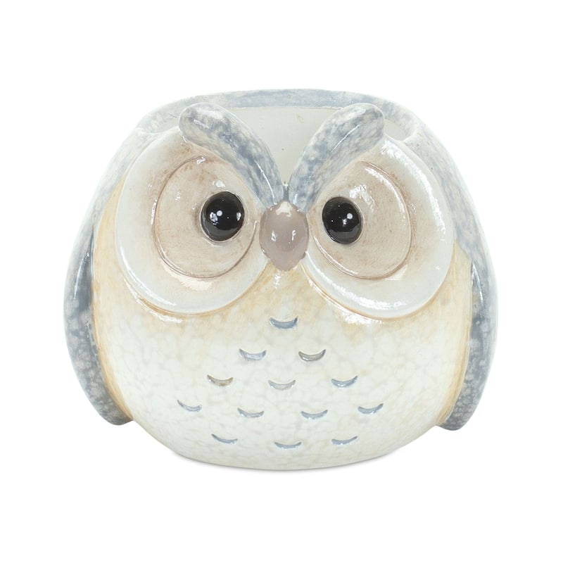 Set of 3 Owl Tabletop Figurines 4.25"