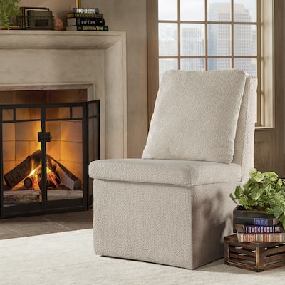 Gowanus Boucle Parson Dining Chair with Casters by iNSPIRE Q Classic