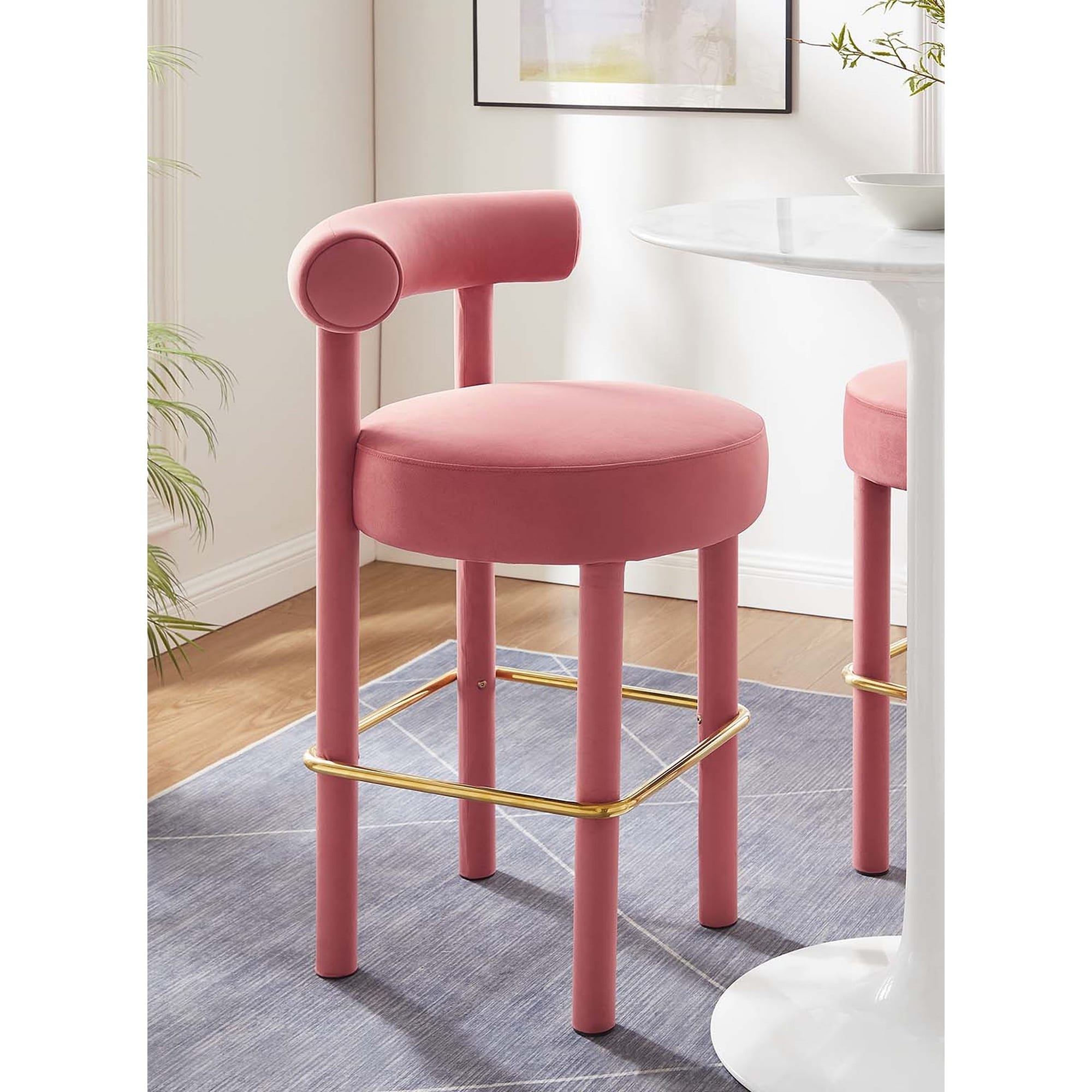 Rose pink best sale bar stools