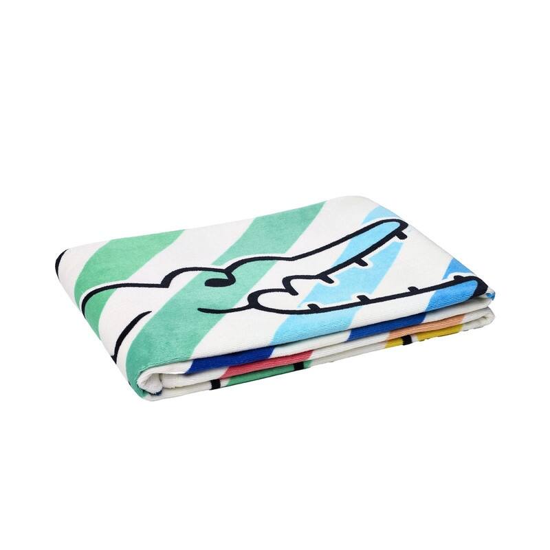 Lacoste Home Oversized 36"W x 72"L 100% Luxury Cotton Beach Towel - 36" x 72"