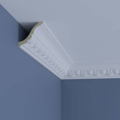 3 1/8"H x 3 1/8"P x 4 1/2"F x 96"L Abraham Crown Moulding - 1-Pack