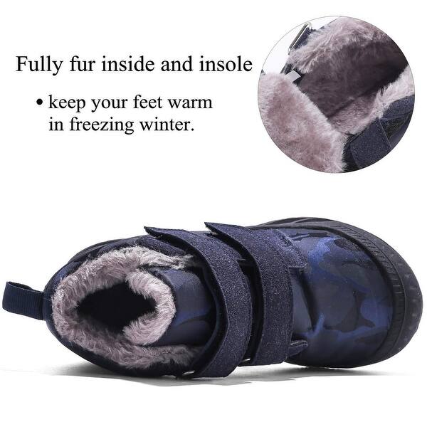 Shop Itapo Kid S Winter Snow Boots Anti Slip Ankle Boots Shoes