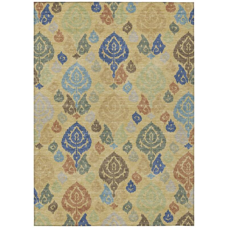 Machine Washable Indoor/ Outdoor Casual Zona Chantille Rug