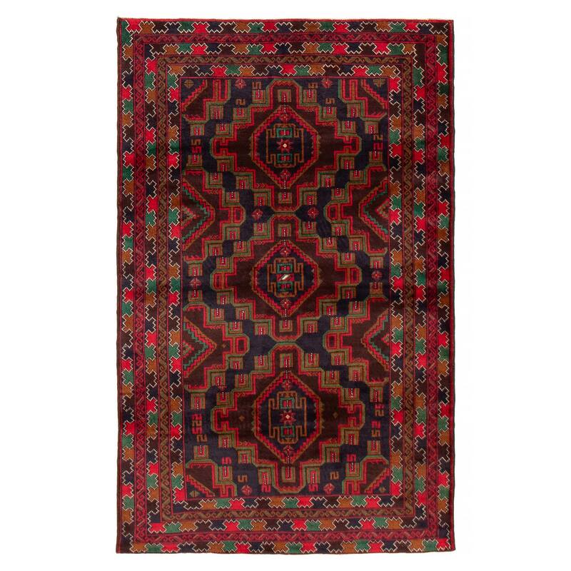 Teimani Navy Rug 3'8" x 6'0" - 3'8 x 6'0 - Dark Navy - 3'8 x 6'0