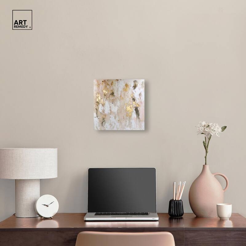 Golden Glimmer Gesture II Canvas by Art Remedy, Gallery Wrapped