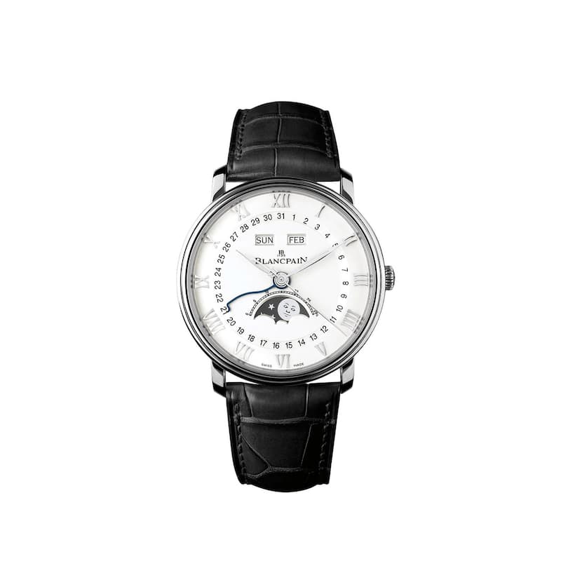Blancpain Villeret Ultra Slim Moonphase Calender Men's Watch - White