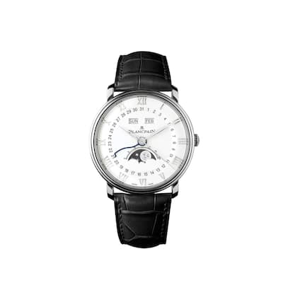 Blancpain Villeret Ultra Slim Moonphase Calender Men's Watch - White