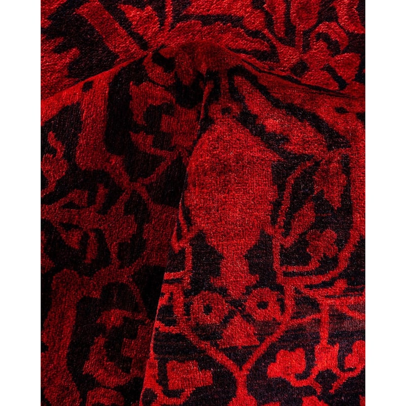 Contemporary Overdyed Wool Hand Knotted Area Rug - 8' 2" x 10' 3"