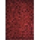 preview thumbnail 42 of 41, Nourison Vivid Textured Over-dyed Hair on Hide Modern Patchwork Area Rug 8' x 11' - Brindle/Scarlet - Rectangle