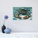 preview thumbnail 4 of 5, iCanvas "Blue Palette Crab II" by Carolee Vitaletti Canvas Print 12x18x0.75