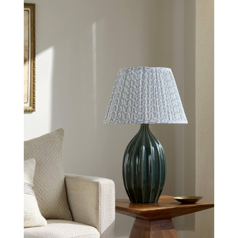 Livabliss Savari Modern Accent Table Lamp - 26"H x 16"W x 16"D - Green