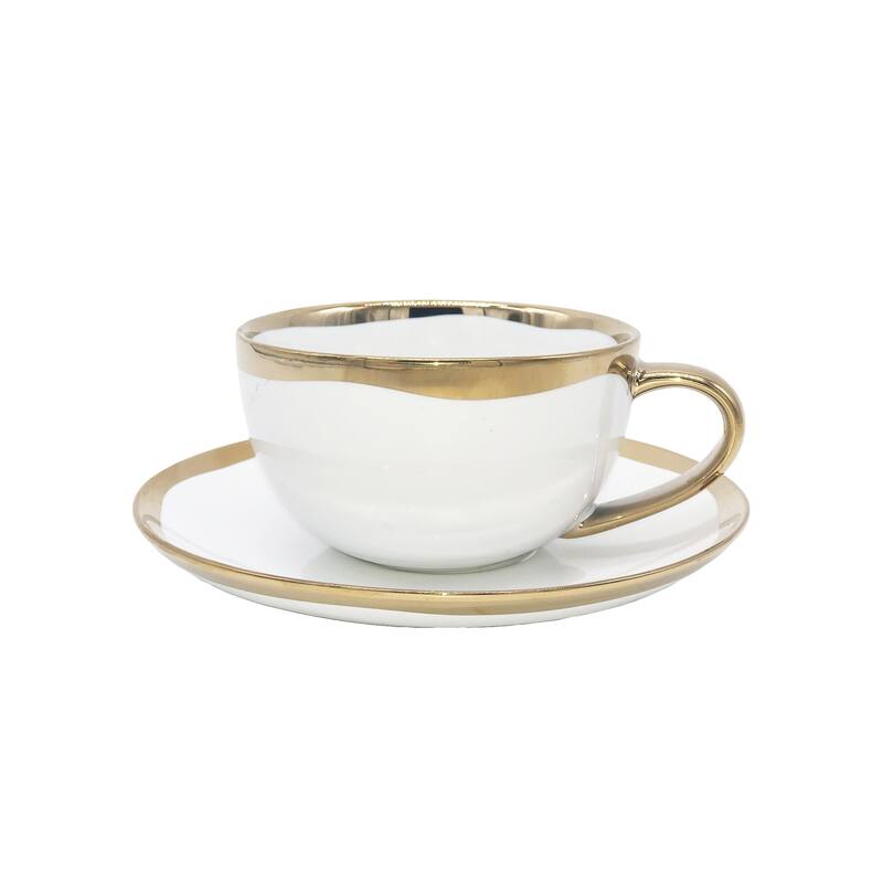 Canvas Home Dauville Teacup & Saucer - Gold