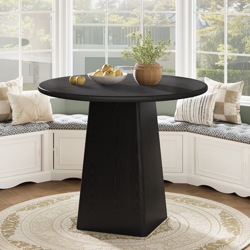 Round Dining Room Table, Farmhouse Kitchen Table for Dining/Living Room