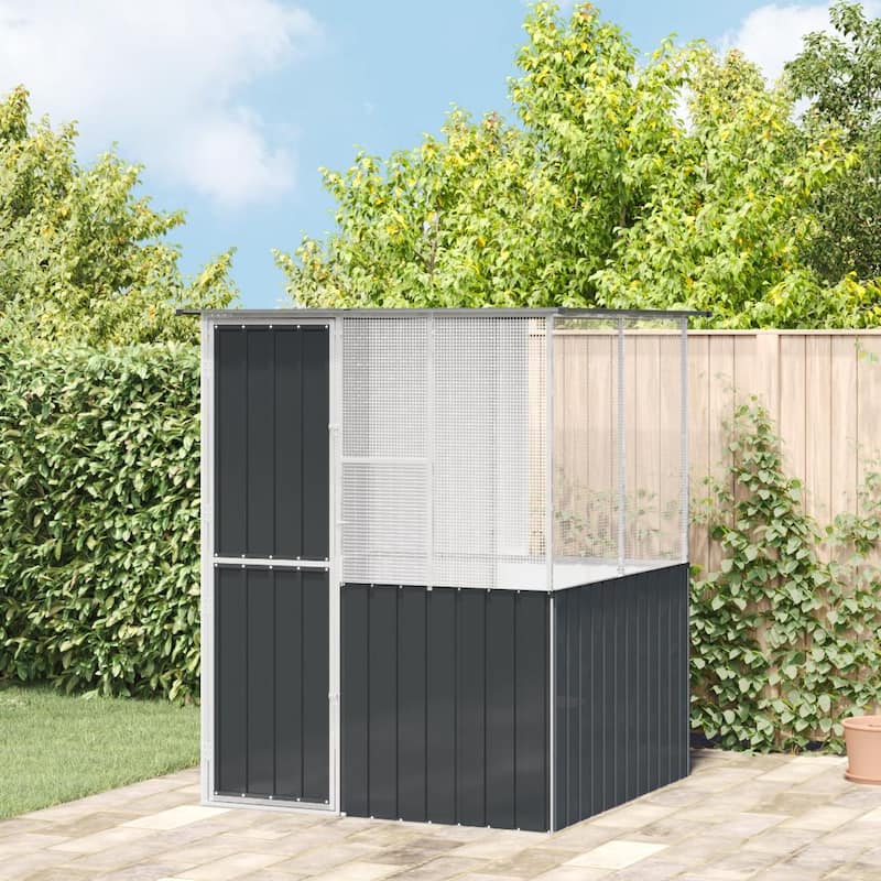 Large Outdoor Pet Shelter - Grey 65.0 x 65.7 x 78.7 in - 65.0 x 65.7 x 78.7 in