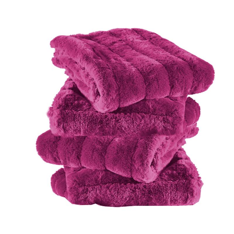 Supermink Soft Solid Throw Pillow Covers Set of 4, NO INSERT