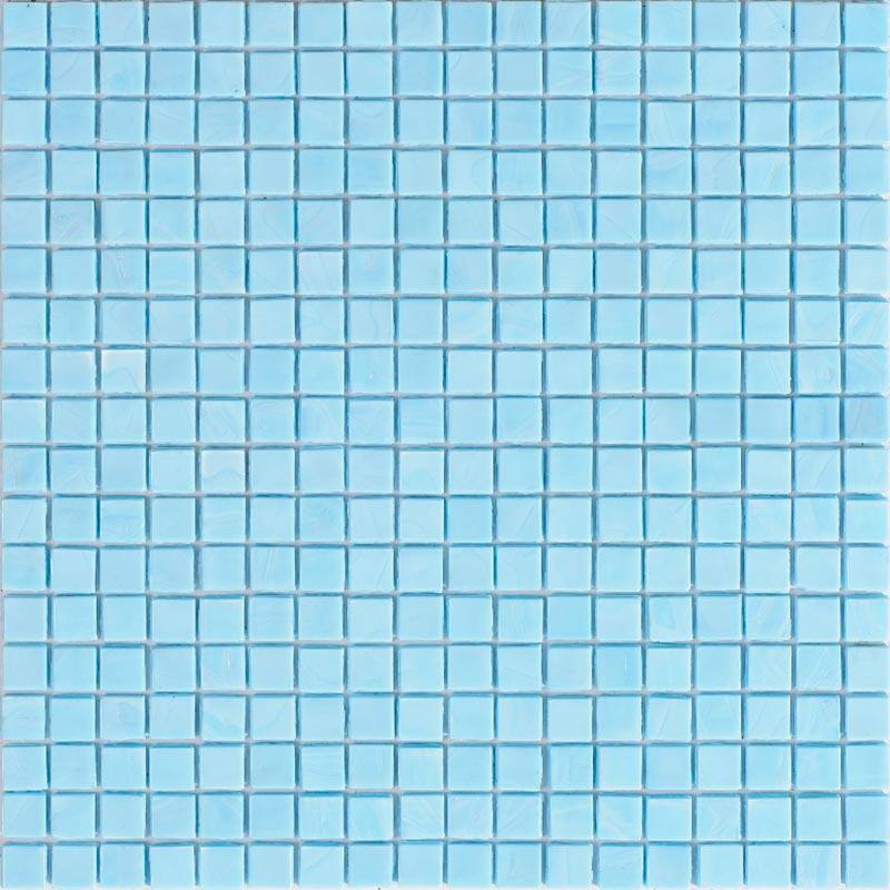 Apollo tile 12" x 12" Skosh Glossy Sky Blue Glass Tile (18.69 sq ft/case) - 20 Pack