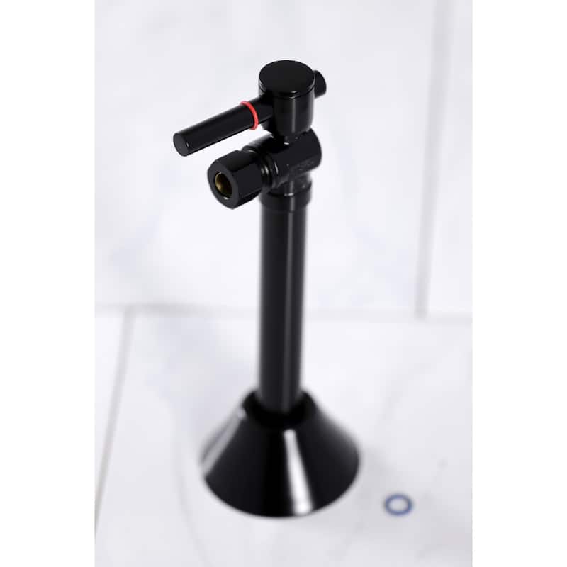 Kingston Brass Vintage 1/2" Sweat x 3/8" OD Comp Angle Shut-Off Valve with 5" Extension