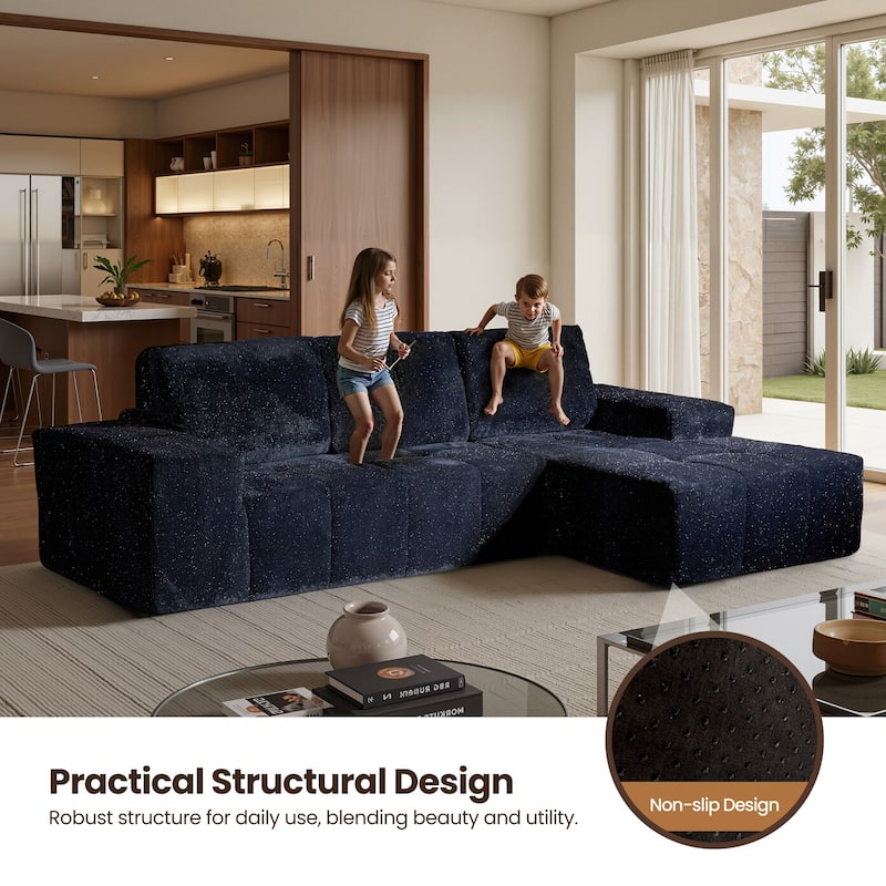 XIZZI Modular Sectional Sofa with L-Shape Chaise