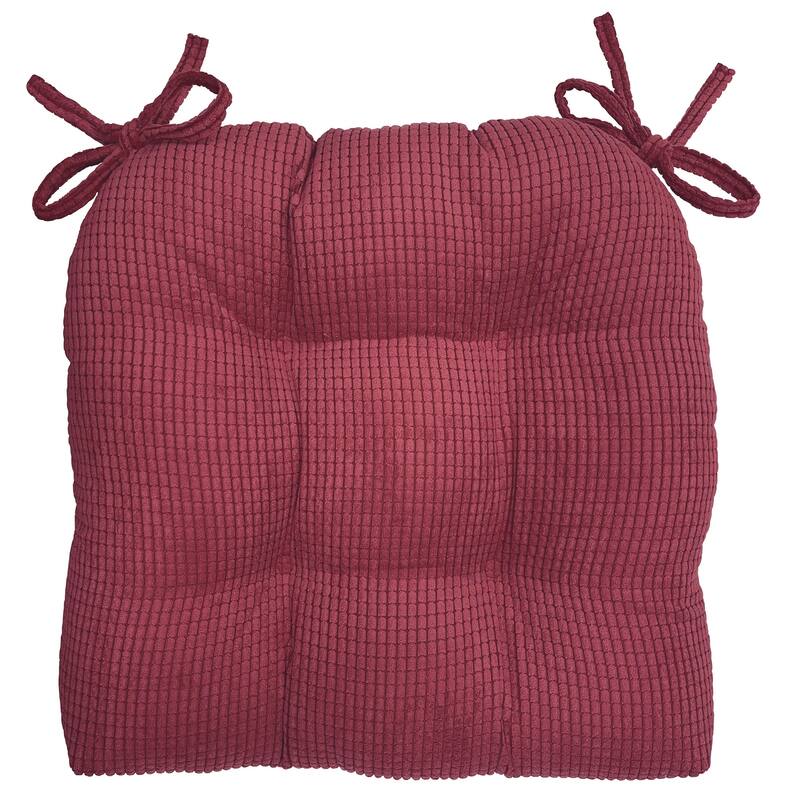 Jackson Chair Pad 16x15x3 Inch 2-Pack - Blue, Burgundy, Gray, or Tan