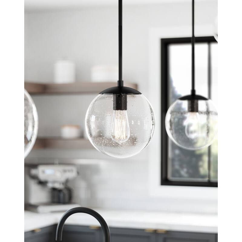 Design House Gracelyn Modern 1-Light Indoor Dimmable Pendant - Matte Black