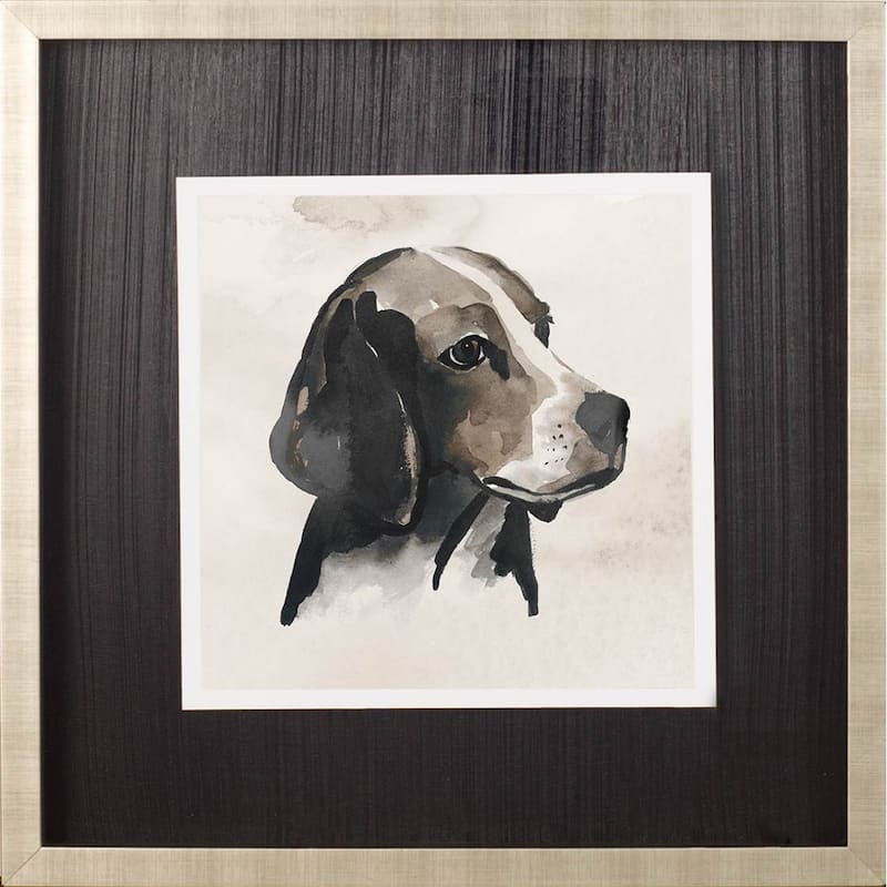 Small Inked Dogs II Framed Art Print
