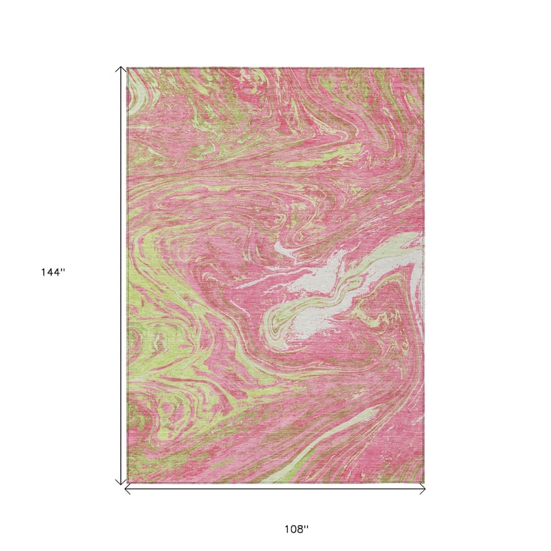 HomeRoots Abstract Transitional Rectangle Outdoor Rug