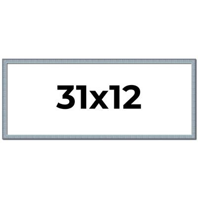 31x12 Frame Rustic Sky Blue Solid Wood Picture Frame | 0.75 Inch