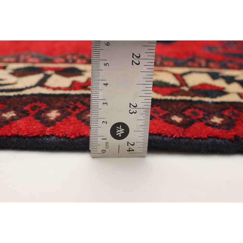 ECARPETGALLERY Hand-knotted Anadol Red Wool Rug - 3'3 x 10'0