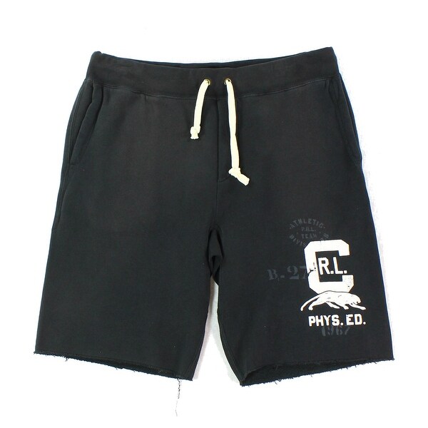 Polo Ralph Lauren NEW Men\u0026#x27;s Black Size Large L Drawstring Logo Shorts