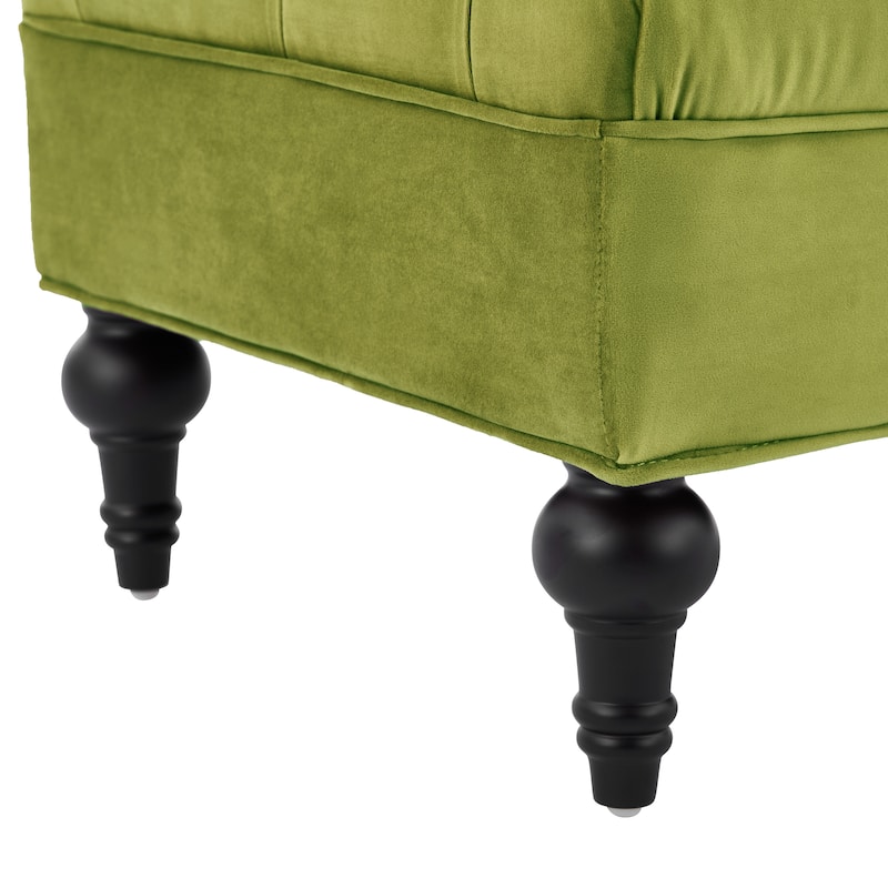 Christopher Knight Home - Anne Bedroom End-of-Bed Bench with 2 Pillows and Velvet Upholstery
