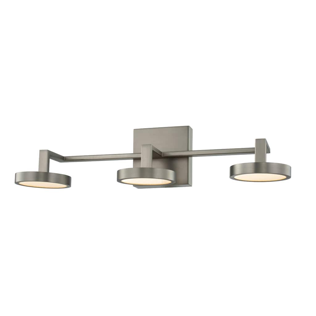 Eaton Bathroom Vanity Light in Satin Nickel