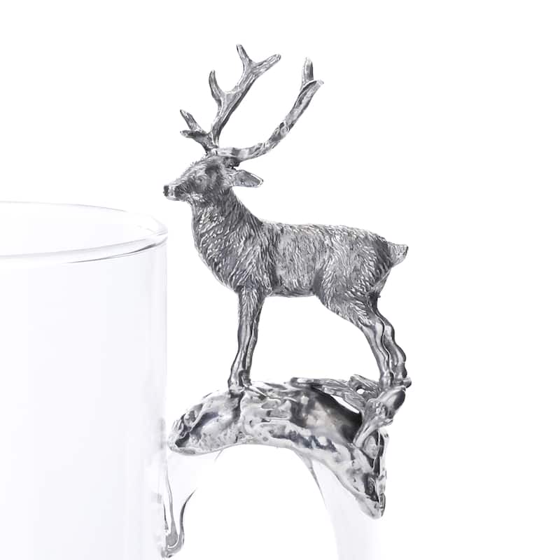 St. Moritz Pewter & Glass Pitcher