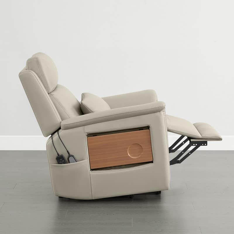 Spruce & Spring Power Lift Recliner Chair for Elderly with Foldable Tray Table and Massage