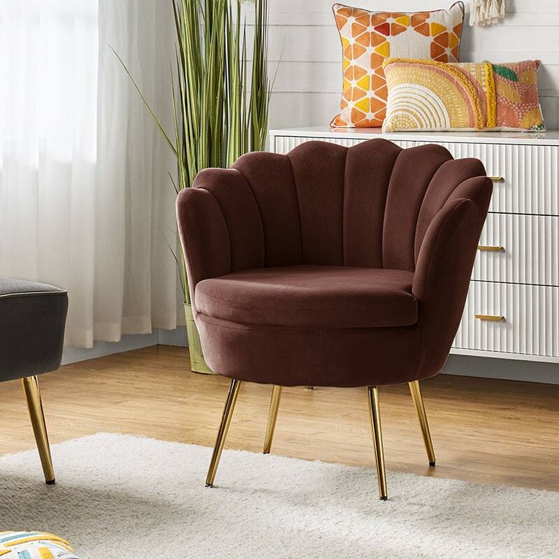 Xabier Cute Modern Upholstered Barrel Chair Accent Chair with Tufted Back by HULALA HOME